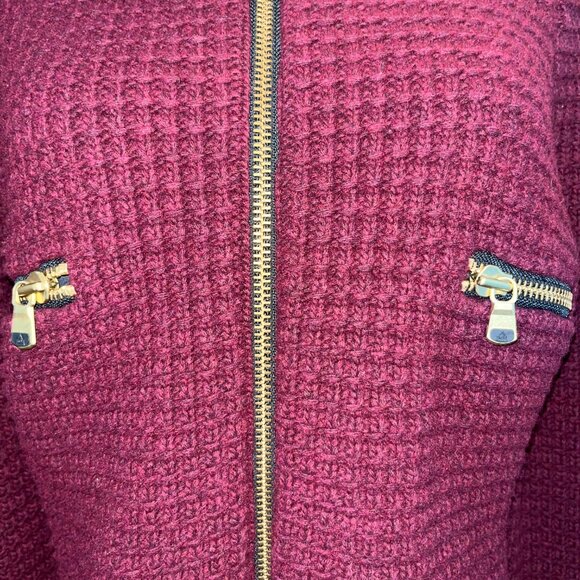 SOS SPORTSWEAR OF SWEDEN FULL ZIP 2014 BLACK SNOW HIGH FASHION WOOL SKI SWEATER - Picture 4 of 15